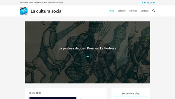 Páxina web La Cultura Social - Sendadixital