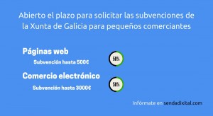 Subvenciones Xunta de Galicia para pequeños comercios - Sendadixital