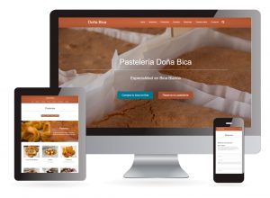 Diseño web pastelería Doña Bica Verín - Sendadixital